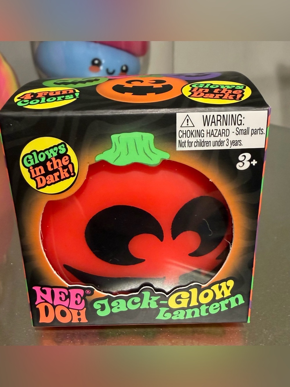 Needoh orange Jack-Glow Lantern - Glowing Pumpkin Toy Viral Squishy toy